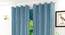 Queenie Door Curtains Set of 2 (Blue, 112 x 213 cm  (44" x 84") Curtain Size) by Urban Ladder - Front View Design 1 - 389947