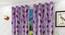 Rochelle Door Curtains Set of 2 (Purple, 112 x 213 cm  (44" x 84") Curtain Size) by Urban Ladder - Front View Design 1 - 389956