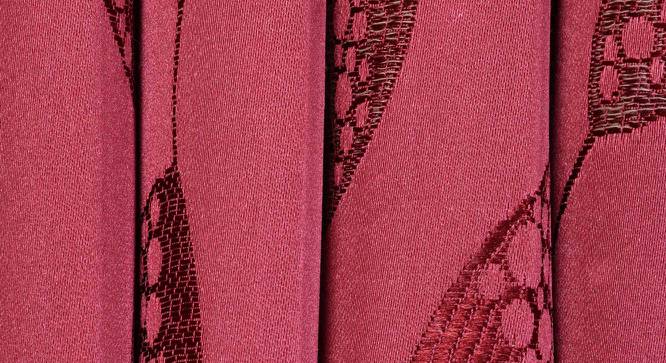 Sayge Door Curtains Set of 2 (Red, 112 x 213 cm  (44" x 84") Curtain Size) by Urban Ladder - Cross View Design 1 - 389968