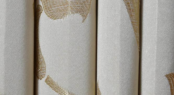 Travis Door Curtains Set of 2 (Gold, 112 x 213 cm  (44" x 84") Curtain Size) by Urban Ladder - Cross View Design 1 - 389981