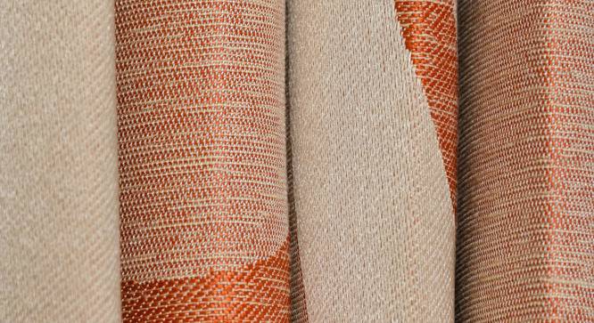 Stockton Door Curtains Set of 2 (Rust, 112 x 213 cm  (44" x 84") Curtain Size) by Urban Ladder - Cross View Design 1 - 389994