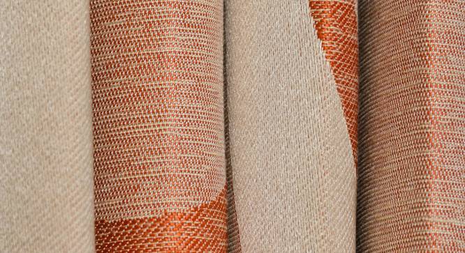 Stockton Window Curtains Set of 2 (Rust, 152 x 112 cm  (66" x 44") Curtain Size) by Urban Ladder - Cross View Design 1 - 389996
