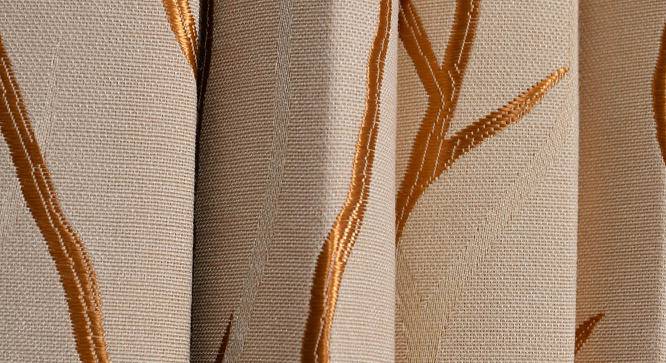 Norma Door Curtains Set of 2 (Gold, 112 x 274 cm  (44" x 108") Curtain Size) by Urban Ladder - Cross View Design 1 - 390007