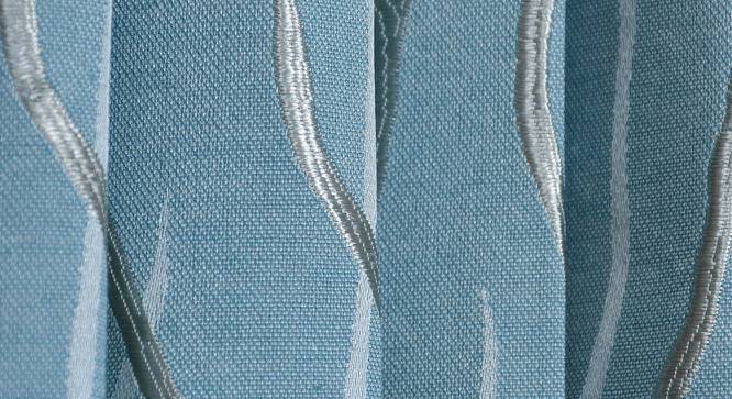Queenie Door Curtains Set of 2 (Blue, 112 x 213 cm  (44" x 84") Curtain Size) by Urban Ladder - Cross View Design 1 - 390012