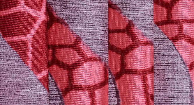 Vedette Window Curtains Set of 2 (Red, 152 x 112 cm  (66" x 44") Curtain Size) by Urban Ladder - Cross View Design 1 - 390026