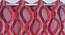 Vedette Door Curtains Set of 2 (Red, 112 x 274 cm  (44" x 108") Curtain Size) by Urban Ladder - Design 1 Side View - 390090
