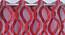 Vedette Window Curtains Set of 2 (Red, 152 x 112 cm  (66" x 44") Curtain Size) by Urban Ladder - Design 1 Side View - 390091