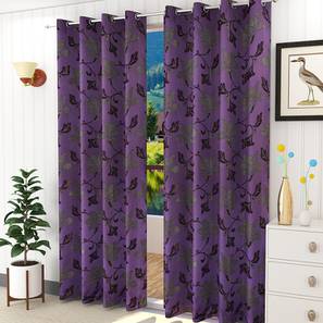 presto Purple Poly Cotton Door Curtain-picture-13