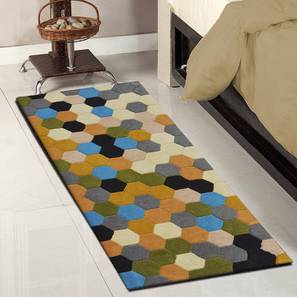 Runners Design Multi Coloured Wool Runner