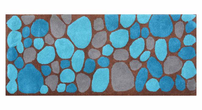 Ormondo Runner (Blue & Brown) by Urban Ladder - Cross View Design 1 - 390159