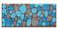 Ormondo Runner (Blue & Brown) by Urban Ladder - Cross View Design 1 - 390159