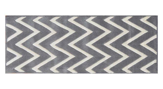 Pepin Runner (Grey & White) by Urban Ladder - Cross View Design 1 - 390167