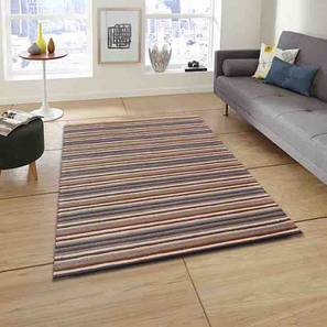 Home Decor In Palamner Design Multi Coloured Stripes Hand Tufted Wool 2 X 5 Feet Carpet