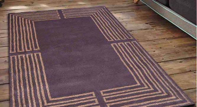 Esme Carpet (Rectangle Carpet Shape, 91 x 152 cm  (36" x 60") Carpet Size, brown & beige) by Urban Ladder - Front View Design 1 - 390399
