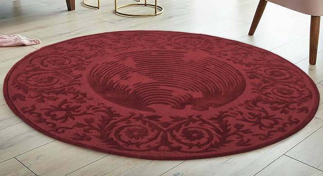 Arman Carpet (Square Carpet Shape, Maroon, 152 x 152 cm  (60" x 60") Carpet Size) by Urban Ladder - Front View Design 1 - 390440