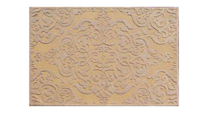 Collins Carpet (Rectangle Carpet Shape, 122 x 183 cm  (48" x 72") Carpet Size, Beige & Gold) by Urban Ladder - Cross View Design 1 - 390467