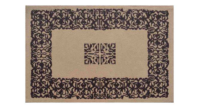 Daniella Carpet (Rectangle Carpet Shape, 122 x 183 cm  (48" x 72") Carpet Size, brown & beige) by Urban Ladder - Cross View Design 1 - 390481