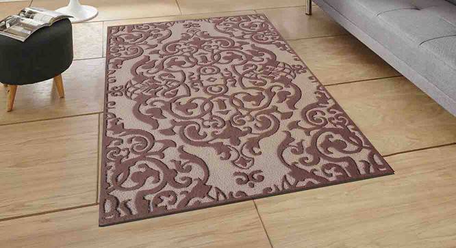 Remington Carpet (Rectangle Carpet Shape, 244 x 366 cm (96" x 144") Carpet Size, Mouse & Beige) by Urban Ladder - Front View Design 1 - 390831