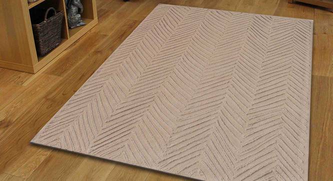 Lana Carpet (Beige, Rectangle Carpet Shape, 91 x 152 cm  (36" x 60") Carpet Size) by Urban Ladder - Front View Design 1 - 390832