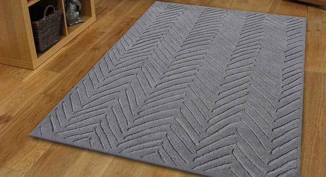 Madeleine Carpet (Grey, Rectangle Carpet Shape, 91 x 152 cm  (36" x 60") Carpet Size) by Urban Ladder - Front View Design 1 - 390836