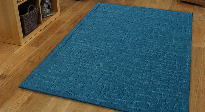 Luciana Carpet (Blue, Rectangle Carpet Shape, 152 x 210 cm  (60" x 83") Carpet Size) by Urban Ladder - Front View Design 1 - 390848