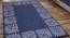 Regina Carpet (Rectangle Carpet Shape, Silver & Blue, 152 x 210 cm  (60" x 83") Carpet Size) by Urban Ladder - Front View Design 1 - 390857