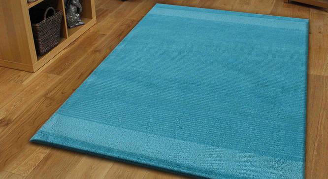 Rosie Carpet (Blue, Rectangle Carpet Shape, 91 x 152 cm  (36" x 60") Carpet Size) by Urban Ladder - Front View Design 1 - 390868