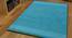 Rosie Carpet (Blue, Rectangle Carpet Shape, 122 x 183 cm  (48" x 72") Carpet Size) by Urban Ladder - Front View Design 1 - 390869