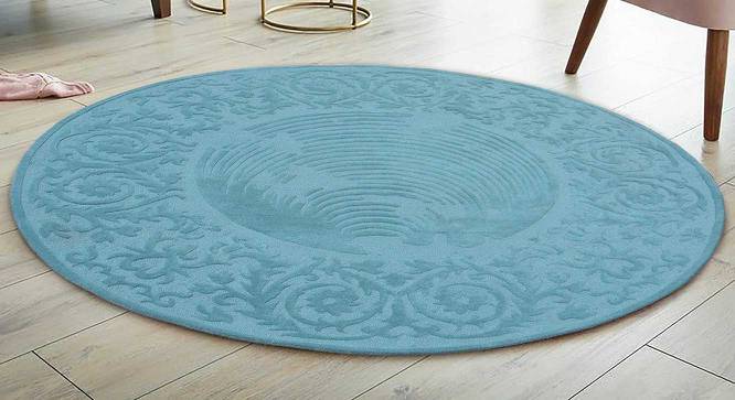 Remy Carpet (Blue, Square Carpet Shape, 244 x 244 cm (96" x 96") Carpet Size) by Urban Ladder - Front View Design 1 - 390880