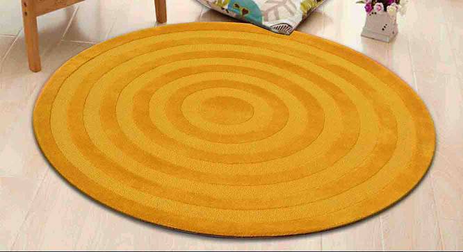 Landry Carpet (Yellow, Square Carpet Shape, 91 x 91 cm  (36" x 36") Carpet Size) by Urban Ladder - Front View Design 1 - 390881