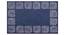 Regina Carpet (Rectangle Carpet Shape, Silver & Blue, 152 x 210 cm  (60" x 83") Carpet Size) by Urban Ladder - Cross View Design 1 - 390923