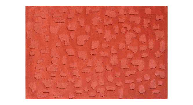 Poppy Carpet (Orange, Rectangle Carpet Shape, 152 x 210 cm  (60" x 83") Carpet Size) by Urban Ladder - Cross View Design 1 - 390928