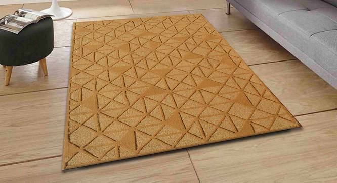 Shiloh Carpet (Gold, Rectangle Carpet Shape, 91 x 152 cm  (36" x 60") Carpet Size) by Urban Ladder - Front View Design 1 - 391195