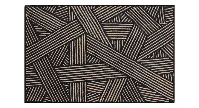 Scarlet Carpet (Rectangle Carpet Shape, 122 x 183 cm  (48" x 72") Carpet Size, Beige & Black) by Urban Ladder - Cross View Design 1 - 391216