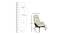 Kieran Lounge Chair (Leatherette Finish, Creme) by Urban Ladder - Design 1 Dimension - 391606