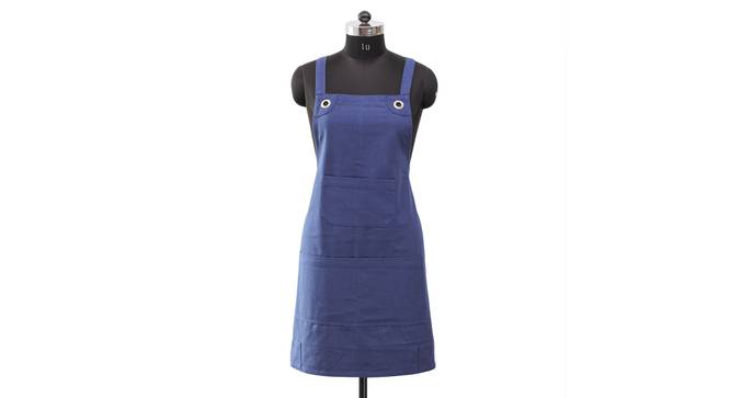 Barbecue Apron (Dark Blue) by Urban Ladder - Front View Design 1 - 391914