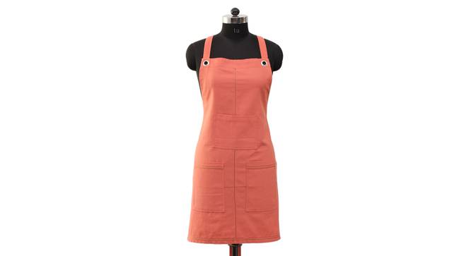 Barbecue Apron (Orange) by Urban Ladder - Front View Design 1 - 391915