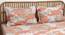 Mashak Bedsheet Set (Pink, Regular Bedsheet Type, Queen Size) by Urban Ladder - Front View Design 1 - 392105