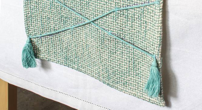 Raalhu Table Runner (Blue) by Urban Ladder - Front View Design 1 - 392216