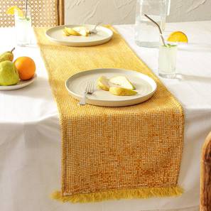 Table Cloth Design Yellow Cotton Table Runner