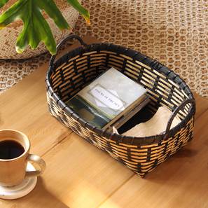 Cane Furniture Design Vetas Basket (Natural & Black)