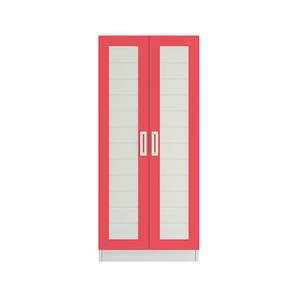Cupboards Design Carmila Engineered Wood 2 Door Kids Wardrobe in Strawberry Pink Colour