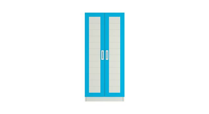 Carmila Wardrobe (Matte Laminate Finish, Azure Blue) by Urban Ladder - Cross View Design 1 - 392480