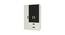 Nora Wardrobe (Matte Laminate Finish, Ivory - Carbon Black) by Urban Ladder - Front View Design 1 - 392488