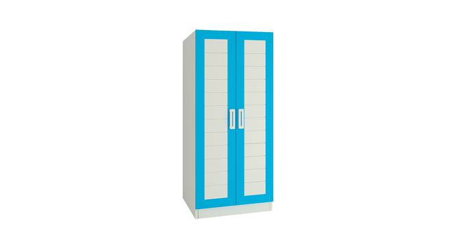 Carmila Wardrobe (Matte Laminate Finish, Azure Blue) by Urban Ladder - Front View Design 1 - 392492