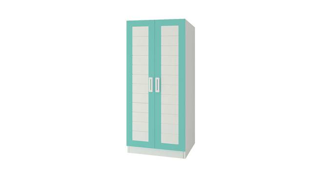 Carmila Wardrobe (Matte Laminate Finish, Misty Turquoise) by Urban Ladder - Front View Design 1 - 392496