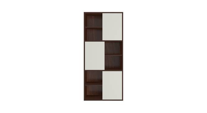 Malani Bookshelf cum Storage Unit (Matte Laminate Finish, Ivory - Coffee Walnut) by Urban Ladder - Cross View Design 1 - 392574