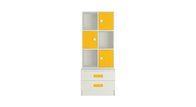 Abby Bookshelf cum Storage Unit (Matte Laminate Finish, Mango Yellow) by Urban Ladder - Cross View Design 1 - 392576