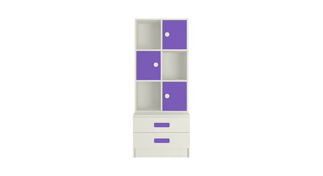 Abby Bookshelf cum Storage Unit (Matte Laminate Finish, Lavender Purple) by Urban Ladder - Cross View Design 1 - 392578