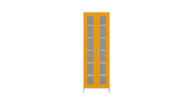 Jazlyn Bookshelf cum Storage Unit (Matte Laminate Finish, Mango Yellow) by Urban Ladder - Cross View Design 1 - 392580